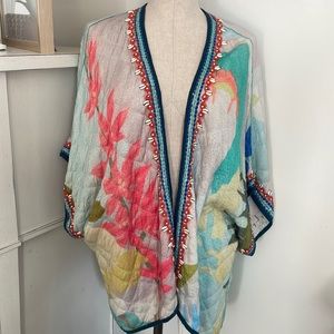 Anthro Nikelle Quilted Kimono One Size